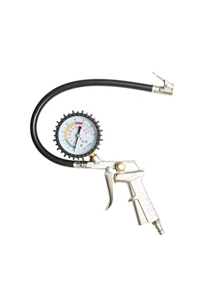 Breckner Germany Tire inflation gun with hose and mechanical pressure gauge 0...