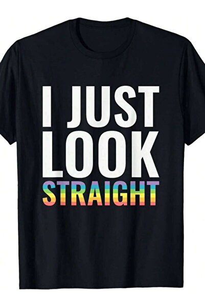 kai22 I Just Look Gay Funny Straight Design Men'S T-Shirt With Printed Pattern