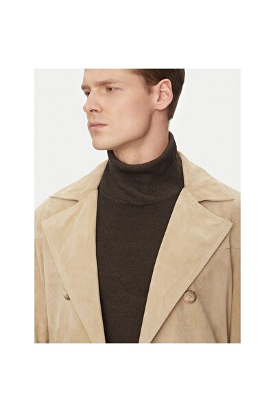 Guess Palton de piele pentru bărbați 5GHL002295Z Bej