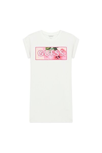 Guess Rochie de zi cu zi pentru fete J6GK05KAE24 Albă