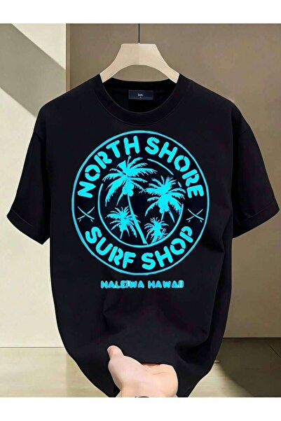 Generic Plus Size, North Shore Surf Shop Hawaiian T-Shirt - Coconut Tree Surf...