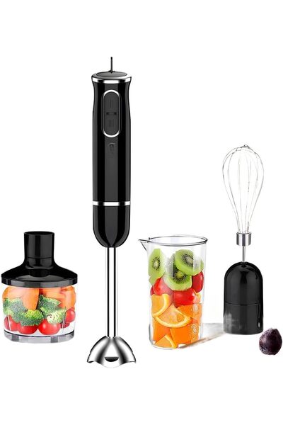 Generic Brand Hand Blender 4 in 1, 2 speeds 800 watt, Mixer, meat grinder, mi...