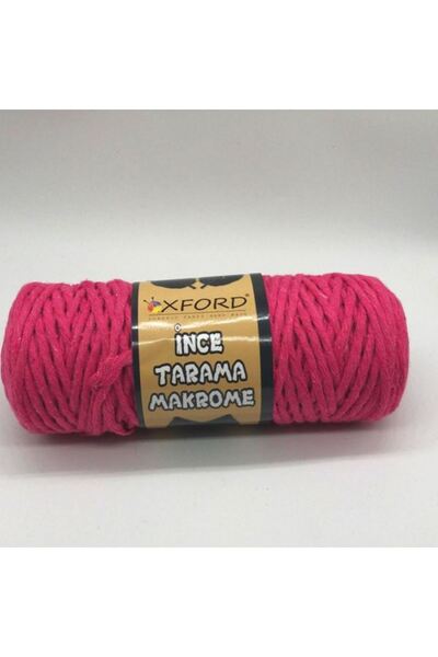 Oxford İplik Tarama Macrame 3 mm -008 Fuchsia