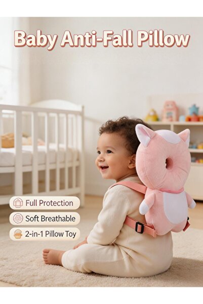 Vinnatsu Toddler Head Protector Backpack Baby Anti-Fall Pillow For Crawling W...