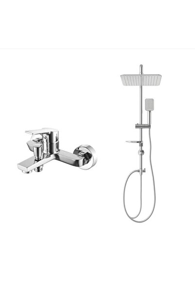 Creavit LUNA BANYO BATARYASI + DOPPO LONG TEPE DUŞ SİSTEMİ İKİLİ SET