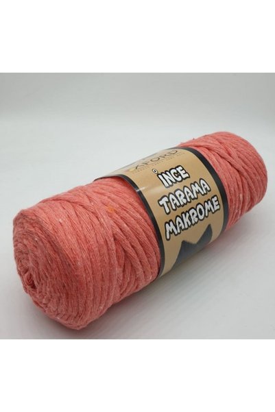 Oxford İplik Tarama Macrame 3 mm -015 Koral