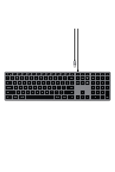 Satechi Slim W3 USB-C Kablolu Klavye EN Uzay Grisi ST-UCSW3M