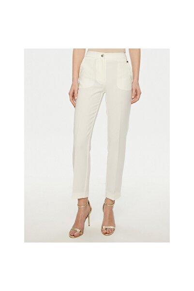 Guess Pantaloni de damă din material textil 5RGB037115A Alb
