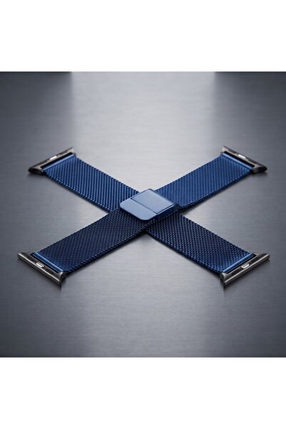 Primo Plus Huawei Compatible Blue Milanese Loop Stainless Steel Mesh Smartwat...