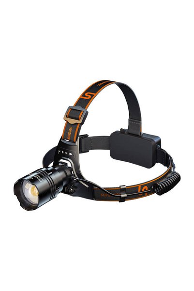 Supfire Lanternă frontală LED HL31, 2200 lm, 36 W, 8000 mAh, USB-C, IP44, Negru