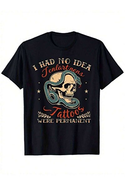 NOURAM Men'S Plus Size Men's Funny "I Had No Idea Tattoos Were Permanent" Sku...