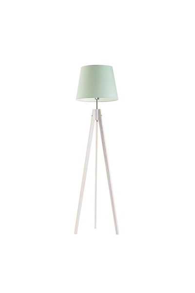 OEM Lampadar din lemn ARUBA modern Alb/ Mentă
