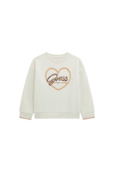 Guess Bluză de fată K5BQ05KAV34 Crem