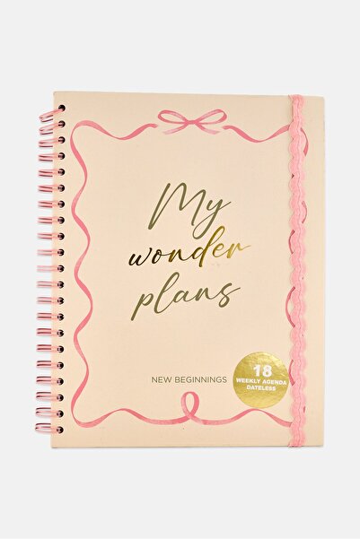 Posh & Pop My Wonder Plans 18 Weekly Agenda Dateless