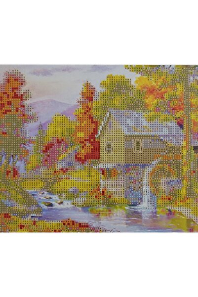 mentaş grup Beaded Tapestry Stone Board Diamond Painting Mosaic Picture Set S...