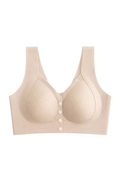 Cottonhill Seamless Bra - Neriva | Ten Lazer Kesim Önden Düğmeli Minimizer Ka...