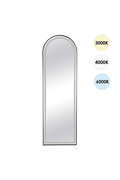 Zâna Casei Wall Mirror with Aluminum Frame & LED Light 50x160cm