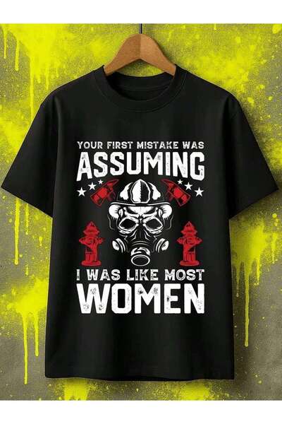 NOURAM This Black TShirt Firefighters Is Designed Women Men Featuring A Styli...