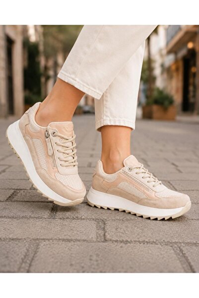 MODAONN Kadın Sneakers Spor Ayakkabı Günlük Rahat Şık Modern Kalın Tabanlı Casual Ayakkabı