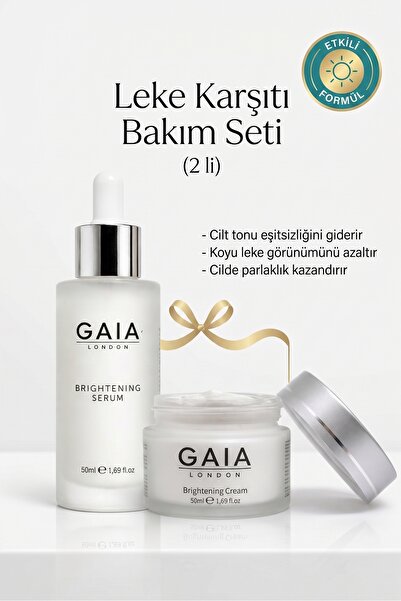 Gaia London Leke Karşıtı Ve Aydınlatıcı Bakım Seti - Brightening Serum 50 ml ...
