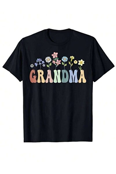 NOURAM Gifts Women Wildflower Floral Design Grandma T-Shirt, 100%, Birthday, ...