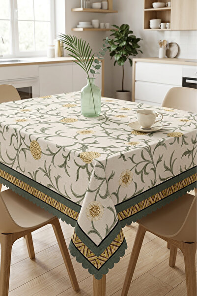 Decomia Home Modern Colorful Floral Tablecloth Stain-Resistant Stylish Design...