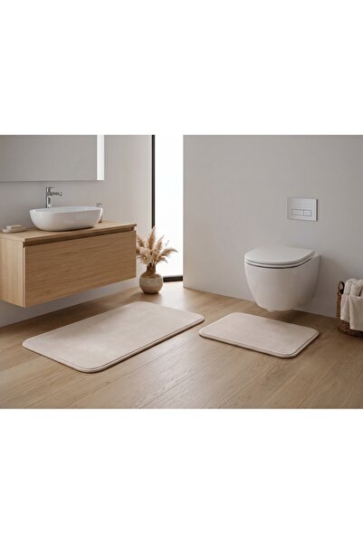 ALA RUGS Soft PELUŞ 2'li Banyo Paspası Seti Banyo Paspası Banyo Paspas Takımı...