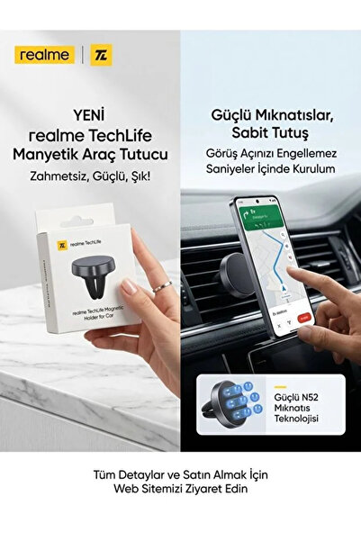 realme Araç İçi Telefon Tutucu