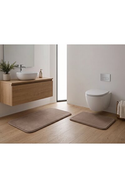 ALA RUGS Soft PELUŞ 2'li Banyo Paspası Seti Banyo Paspası Banyo Paspas Takımı...