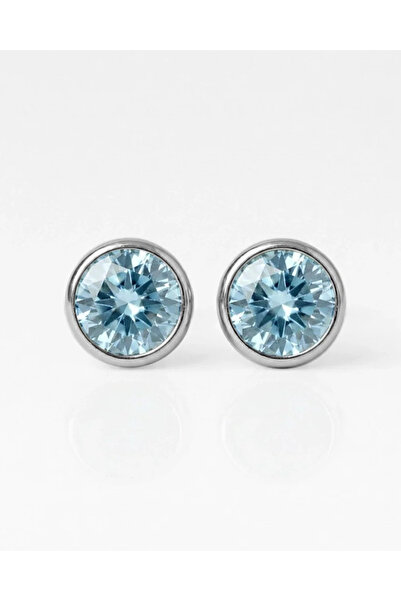 nina Cerrahi Çelik Birthstone Küpe | 316L Paslanmaz Çelik Steril Taşlı Hipoal...