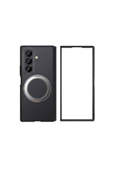 Wlons Galaxy Z Fold 7 Uyumlu Kılıf M-safe Şarj Özellikli Arkası Mat Sert PC V...