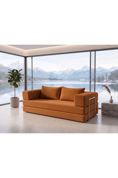 NESTİME Nestime® 200x100 cm Modüler Sünger Koltuk | 200x200 cm Yatak Olabilen...