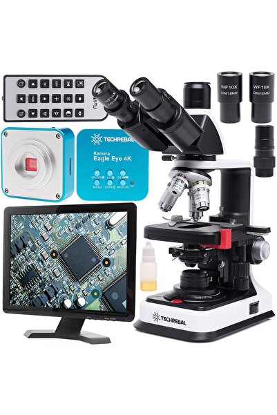 TECHREBAL Microscop Biologic BioVision Pro + Cameră Ochi de Vultur pentru Afi...