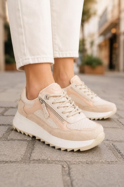 MODAONN Kadın Sneakers Spor Ayakkabı Günlük Rahat Şık Modern Kalın Tabanlı Casual Ayakkabı