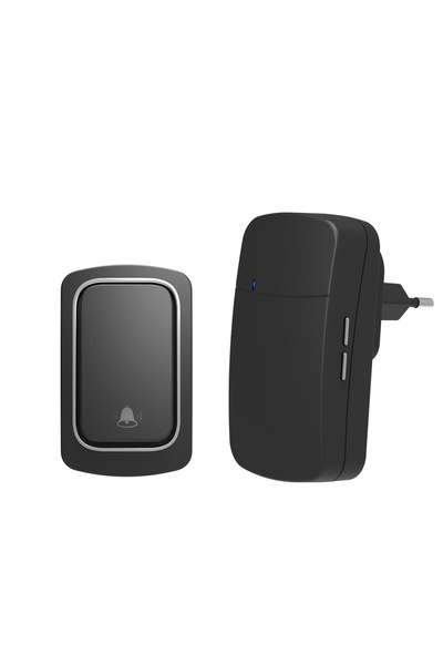 Choice جرس باب لاسلكي 1Key 1Bell-EU-B SIXWGH لا يتطلب بطارية، مقاوم للماء وذا...