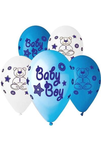 Generic Brand 12" Μπαλόνι Baby boy αρκουδάκι (25 τεμ)