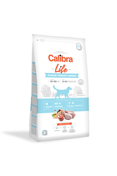 Brit Care Calibra Dog Life Junior Medium Breed Chicken 12 kg