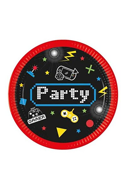 Generic Brand Πιάτα γλυκού Gaming Party (8 τεμ)