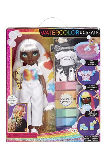 MGA RAINBOW HIGH WATERCOLOR CREATE PAPUSA OCHI VERZI