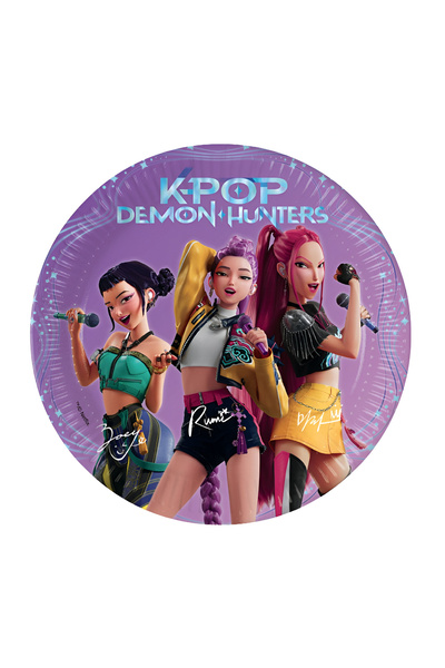 Generic Brand Πιάτα γλυκού - K - Pop Demon Hunters (8 τεμ)