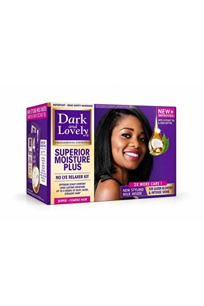 Dark & Lovely Superior Moisture Plus No Lye Relaxer Kit for Hair Straightenin...