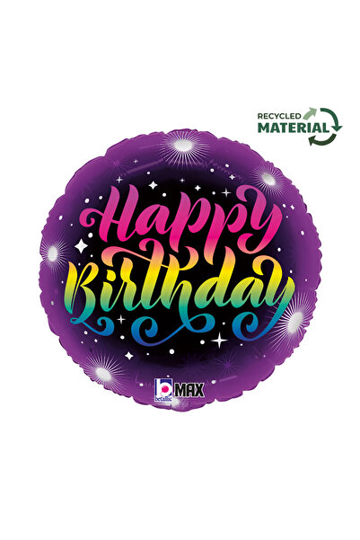Generic Brand 18" Μπαλόνι Neon Happy Birthday