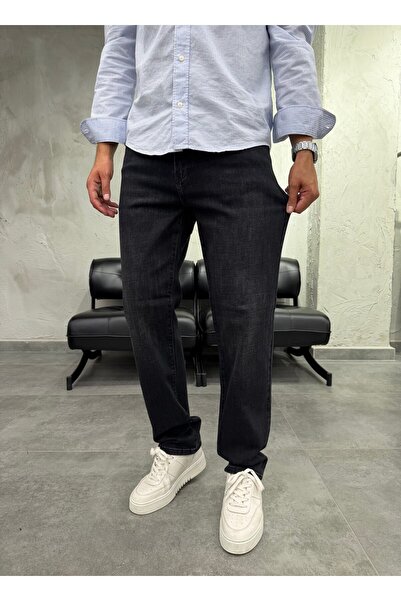 DIFRANSEL JEANS Lycra Straight Leg Black Washed Regular Fit Jeans