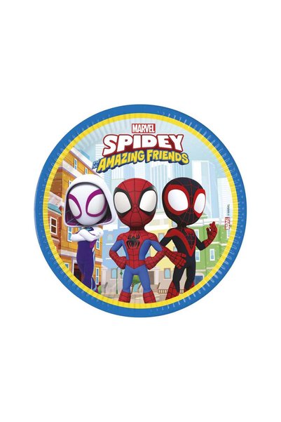 Generic Brand Πιάτα πάρτυ - Spidey and His Amazing Friends (8 τεμ)