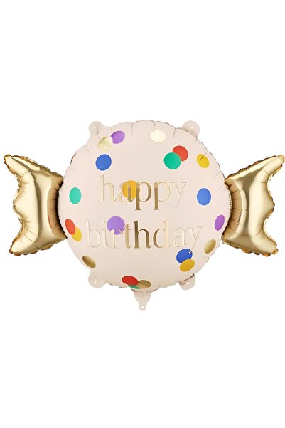 Generic Brand 30'' Μπαλόνι Καραμέλα Happy Birthday