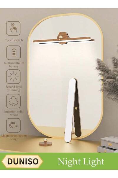 DUNISO Led Mirror Light, Adjustable 360° Rotating Night Light, Corridor Mural...