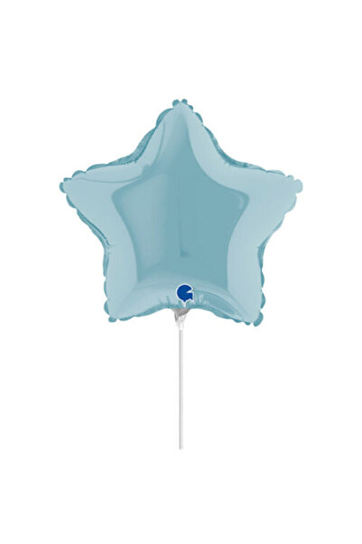Generic Brand 10" Mini Shape μπαλόνι Αστέρι πάστελ Γαλάζιο