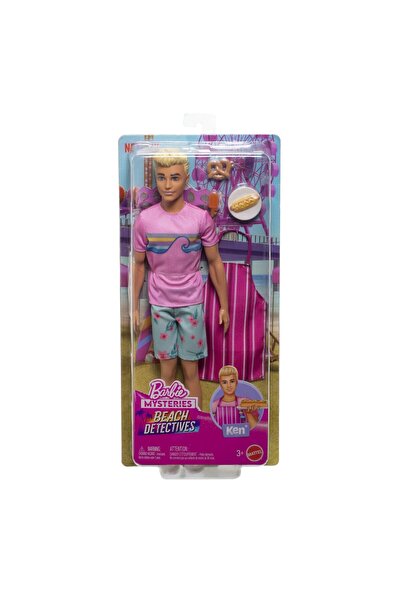 mattel BARBIE MYSTERIES DETECTIVI PE PLAJA PAPUSA KEN CU ACCESORII