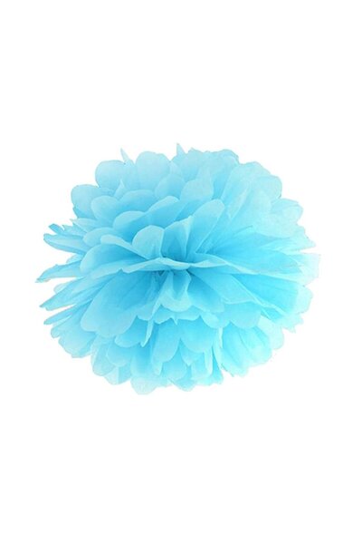 Generic Brand Γαλάζιο χάρτινο Pom Pom - 25cm