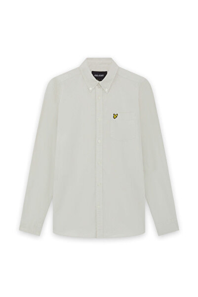 Lyle & Scott Cămașă casual din bumbac cu guler cu nasturi și logo brodat, reg...